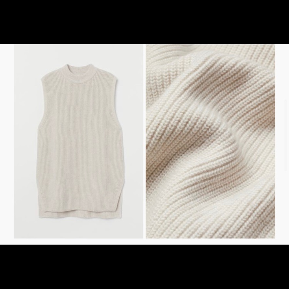 H&M Rib Knit Sweater Vest